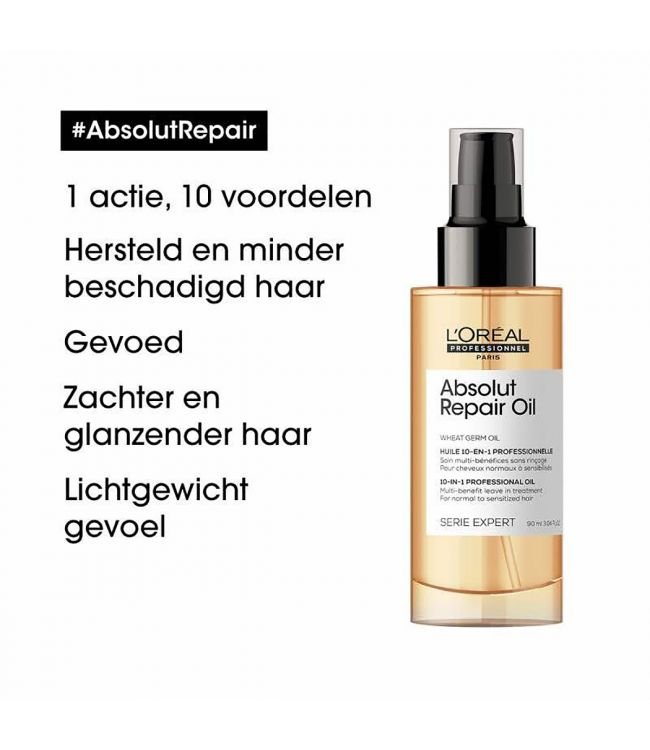 L'Oréal Serie Expert Absolut Repair Gold 10-in-1 Oil 90ml