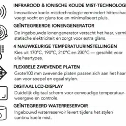 Max Pro Infra Steam Straightener - Afbeelding 3